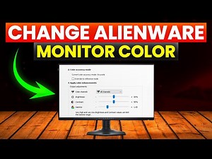 How To Change Alienware Monitor Color (How To Adjust/Manage Alienware Monitor Color)