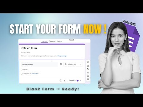 Google Forms Tutorial for Beginners | How to make a Form in Secondes