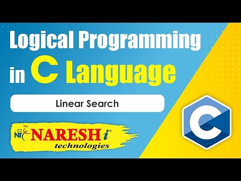 Linear Search | Logical Programming in C | Naresh IT