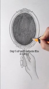 Day 1 of Drawing On paper Until It Reflects Like a Mirror