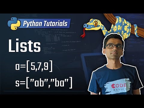 5. Lists [Python 3 Programming Tutorials]
