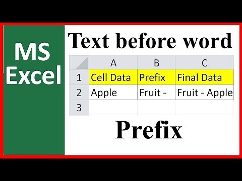 How to Add Prefix Using Functions In Excel