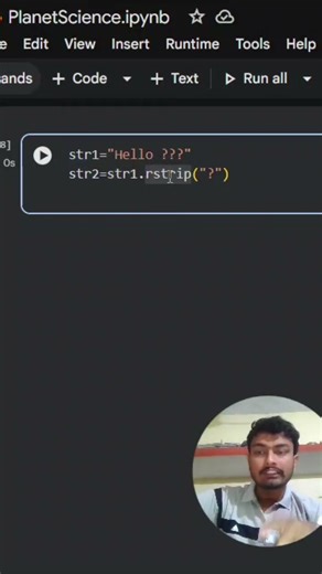 rstrip method in python language #datascience #python #pythonmethods