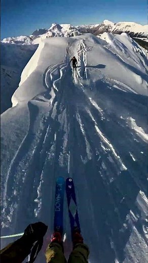 All gas, no brakes across the whole ridge 😲