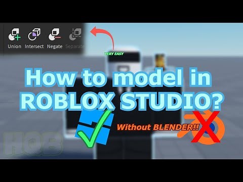 How to model in Roblox Studio? (WITHOUT BLENDER) [Roblox Modeling Tutorial Part 1]