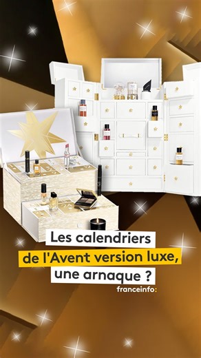 franceinfo on Instagram: "🎄🎁Le calendrier de l'Avent est devenu un objet de marketing incontournable pour les marques. Et les enseignes de luxe l'ont bien compris, avec des prix qui s'élèvent parfois à plusieurs milliers d'euros. Mais, attention, derrière les cases, se cachent parfois de belles déceptions. Certains internautes dénoncent des produits miniatures ou bien en-dessous de la valeur annoncée. En partenariat avec le CFJ : 🎥 Margaux Acosta et Nils Papineau. #Noel #calendrierdelavent #f