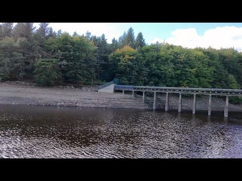Derwent Dam Drowned Village Remains - Waterhouse's - By Drone - DJI Neo