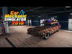 Ghostbusters Cadillac Hearse Ecto-1 Restoration - Car Mechanic Simulator 2018