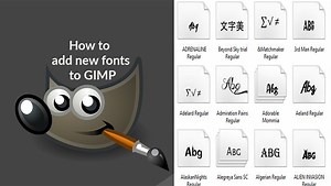 How to add new fonts to GIMP