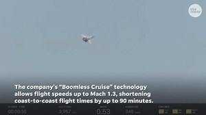 Supersonic airliner breaks sound barrier in second test flight with quiet sonic boom