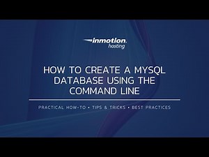 How to Create a MySQL Database Using the Command Line