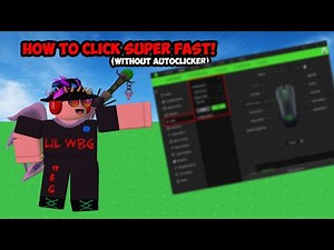 HOW TO CLICK SUPER FAST! in Roblox Bedwars...