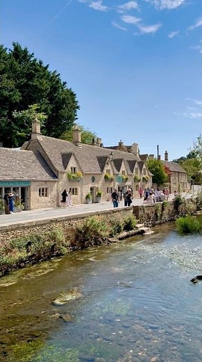 Bibury is a picturesque village in the UK #uk #travel #tour #beautiful #village
