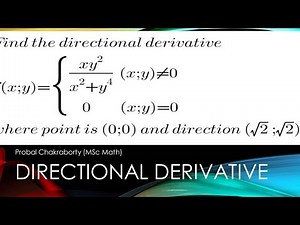 Directional Derivative