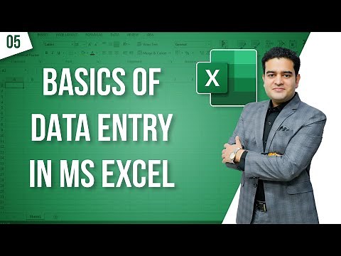 Learn MS Excel Data Entry Basics | How to Data Entry Work in Excel for Beginners | #msexcelcourse