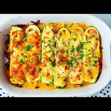 Ground Beef Stuffed Zucchini Boats