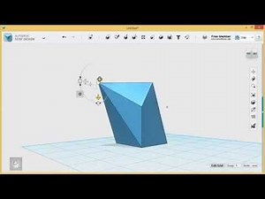 123D Design Tutorial - Basics 4/6 - Faces, Edges, & Vertices