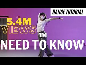 DANCE TUTORIAL// Doja Cat - Need to Know / Redy Choreography/ 1 Million Studio/ Beginner Dance