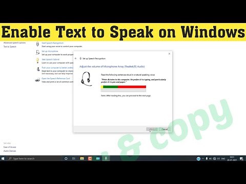 How to Convert Text to Speech in Windows 11/10