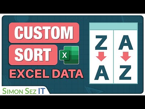 Using Custom Sort in Microsoft Excel
