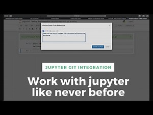 Jupyter Notebooks Github (version control) extension