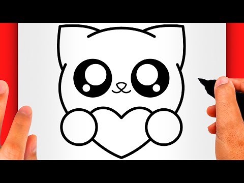 HOW TO DRAW A CAT DRAWING STEP BY STEP FOR BEGINNERS (EASY AND SLOW)