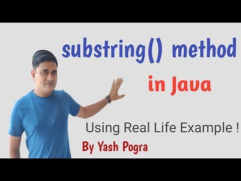 substring method in java | substring in Java example | String substring() Method example