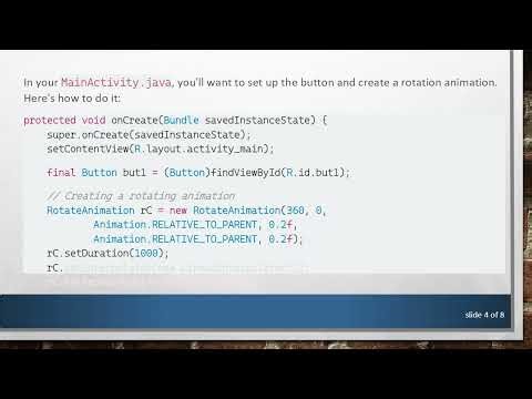 Create a Circular Animation for Button in Android Studio: Portrait Mode & Landscape Mode Solutions