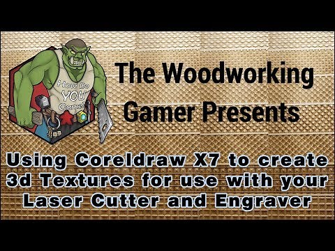 How to create 3d Textures for your Epilog Laser using only Coreldraw X7 FULL TUTORIAL