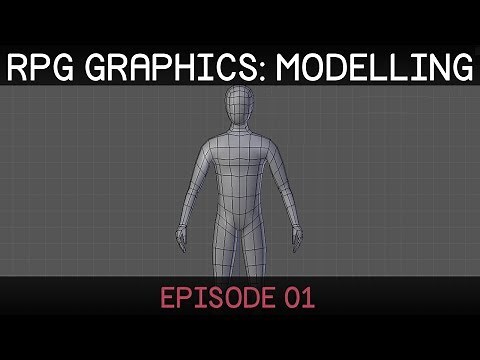 RPG graphics E01: Character model [Blender]
