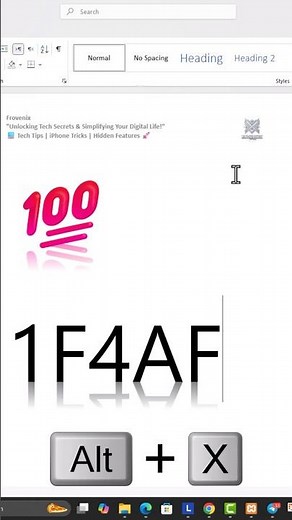 How to Type the 100 Emoji (💯) Using Unicode ALT+X | Easy Emoji Typing Trick