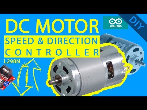 L298N | how to control dc motor with Arduino | Motor speed and direction control