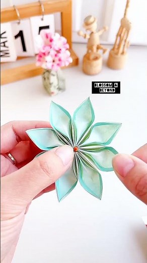 Origami Star Wand ⭐ | Cute DIY Paper Craft Idea 🌸 #OrigamiStar #DIYOrigami #PaperCraft