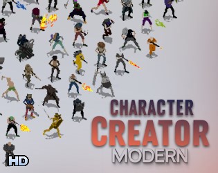 Character Creator 2D - Modern by SmallScaleInt