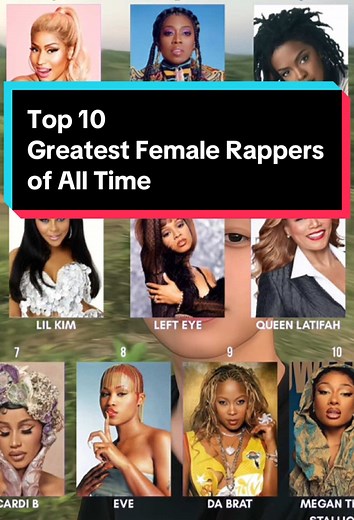 Top 10 Greatest Female Rappers of All Time