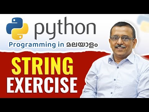 String Exercise 🖥️ | Python Malayalam Tutorial for Beginners 🧠