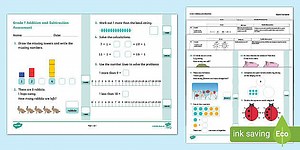 Grade 1 Maths - Term 2 - Addition and Subtraction- Assessment (CAPS Aligned)