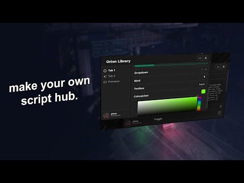 how to make your own roblox script hub (tutorial)