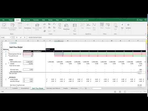 Financial Analysis - Basic Cash Flow Model with Excel Template (Step-by-Step Tutorial)