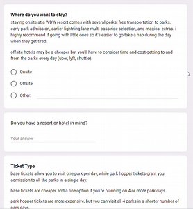 Disney Planning Questionnaire Google Form Template for Travel Advisors - Help Clients Plan Their Perfect Disney Vacation by Using This Form - Etsy