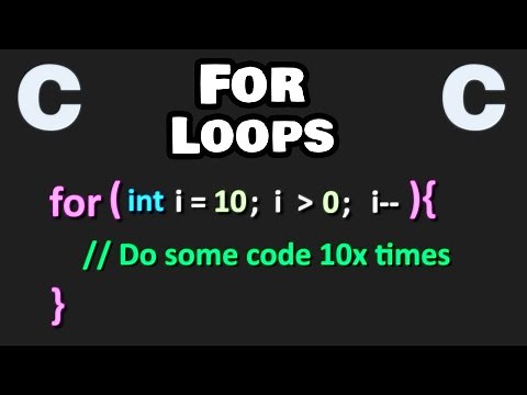 Learn C for loops in 6 minutes! 🔂