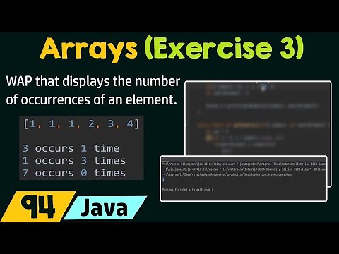 Arrays in Java (Exercise 3)