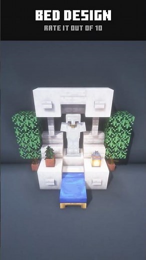 Cool Bed Design in Minecraft 🌸 #15