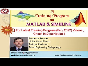 MATLAB and Simulink Training Program Introduction