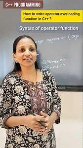 Operator overloading function in C++ #shorts