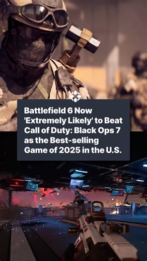 IGN on Instagram: "Battlefield 6 or Call of Duty: Black Ops 7? It looks like Battlefield 6 is now "extremely likely" to beat Call of Duty as the best-selling video game of 2025 in the U.S.! #battlefield6 #callofduty #cod #ign #gaming"