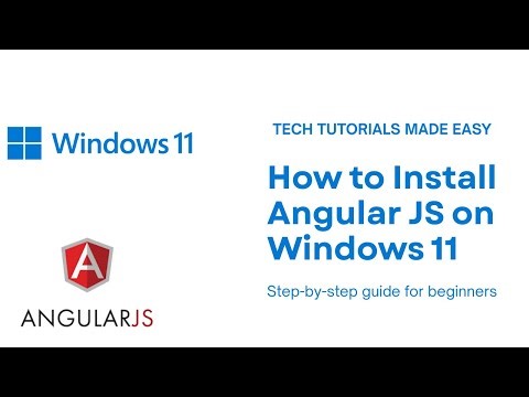 How to Install Angular On Windows 11 | Install Angular