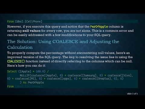How to Calculate Percentage Using a Computed Column in SQL Server