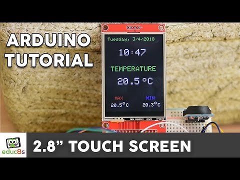 Arduino TFT LCD Touch Screen Tutorial (2.8" ILI9341 Driver) also for ESP32