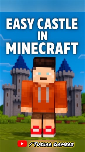 Easy Castle In Minecraft #viral #trending #gaming
